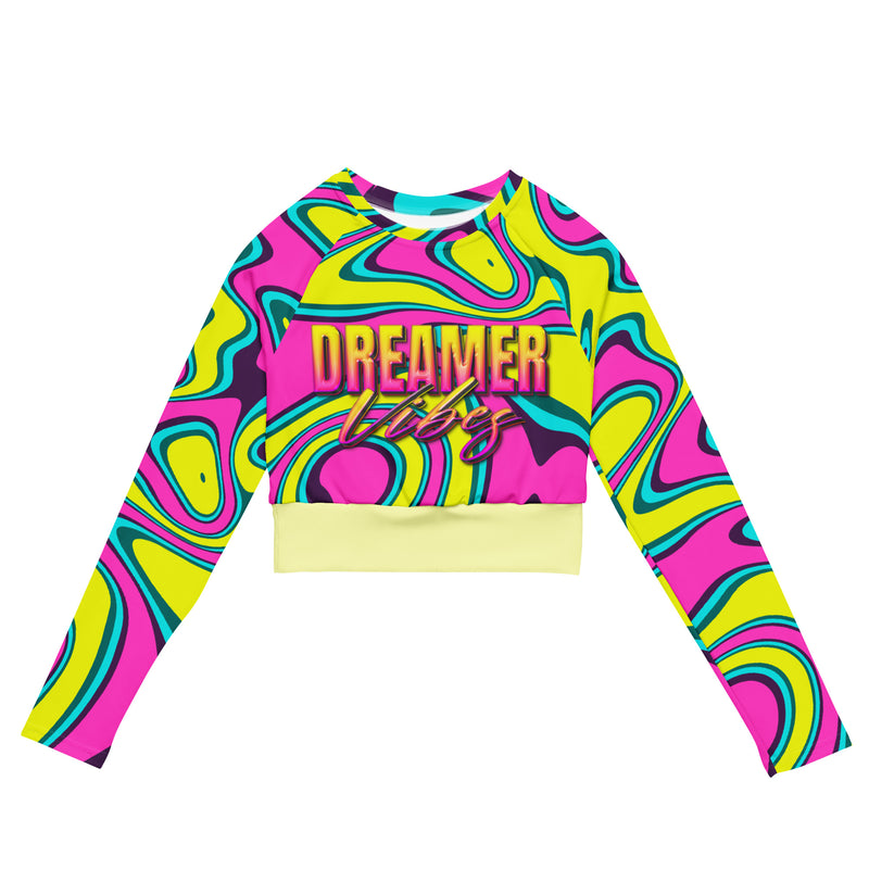 Latina Fashion- Latina Rocks Dreamer Vibes Long Sleeve Crop Top