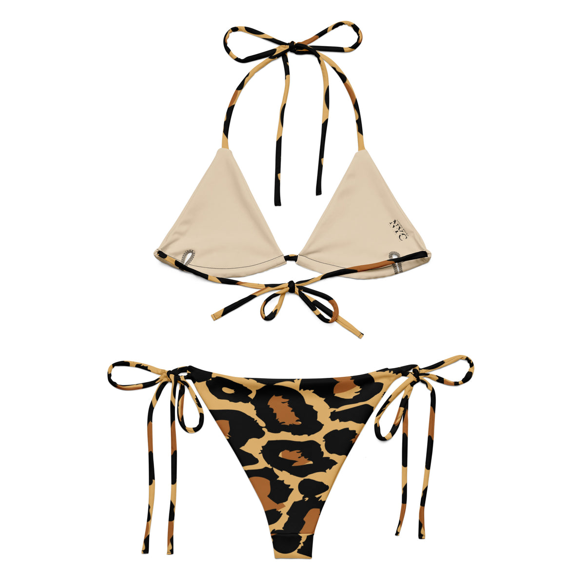 Latina Fashion- Latina Rocks Natural Cheetah Print String-Bikini