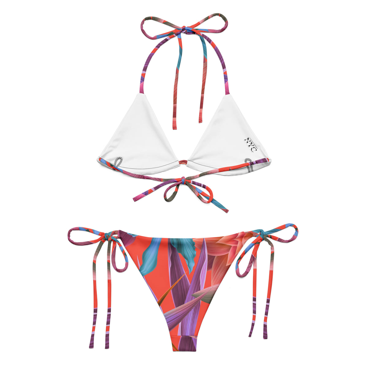 Latina Fashion- Latina Rocks Tulips Zen Print String-Bikini