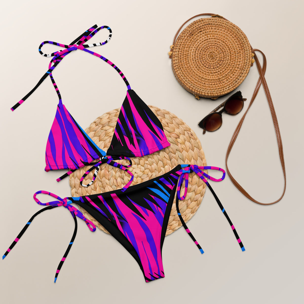 Latina Fashion- Latina Rocks Multi Color String-Bikini