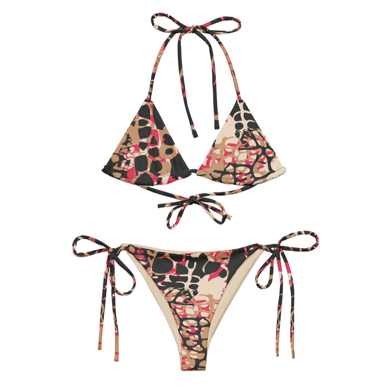 Latina Fashion- Latina Rocks El Pueblo Print String-Bikini