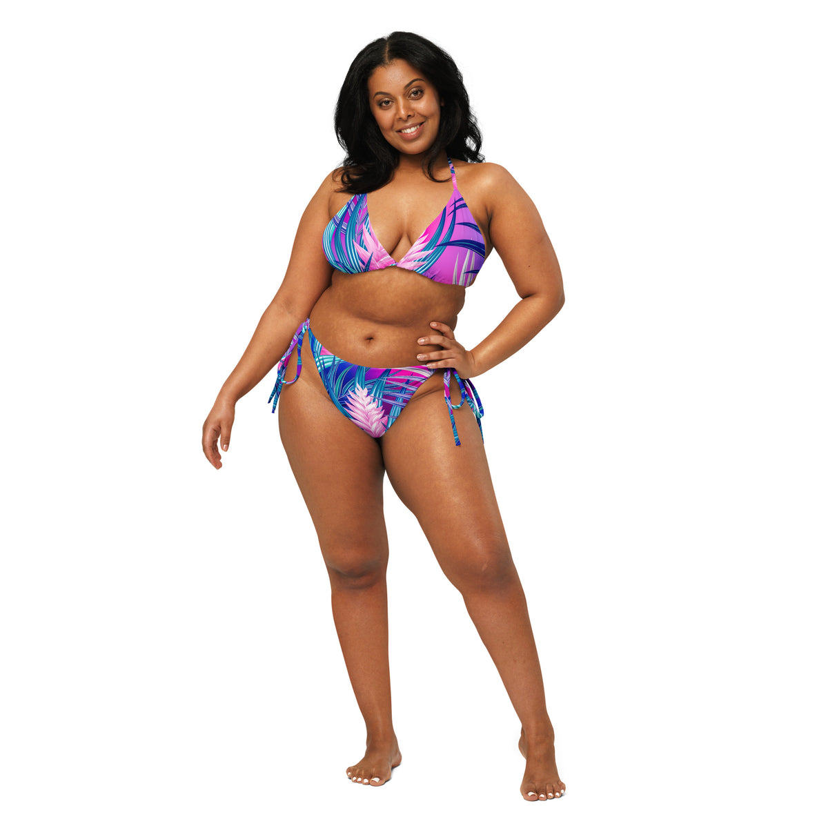 Latina Fashion- Latina Rocks Carribean Print String-Bikini