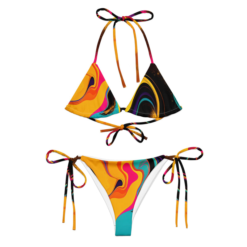 Latina Fashion- Latina Rocks Lava Vibes String-Bikini