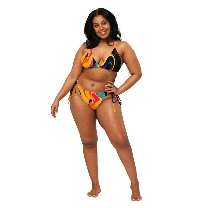 Latina Fashion- Latina Rocks Lava Vibes String-Bikini