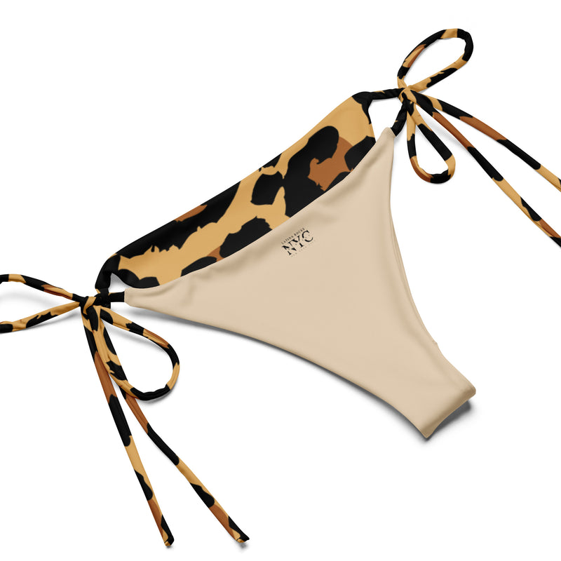 Latina Fashion- Latina Rocks Natural Cheetah Print String-Bikini