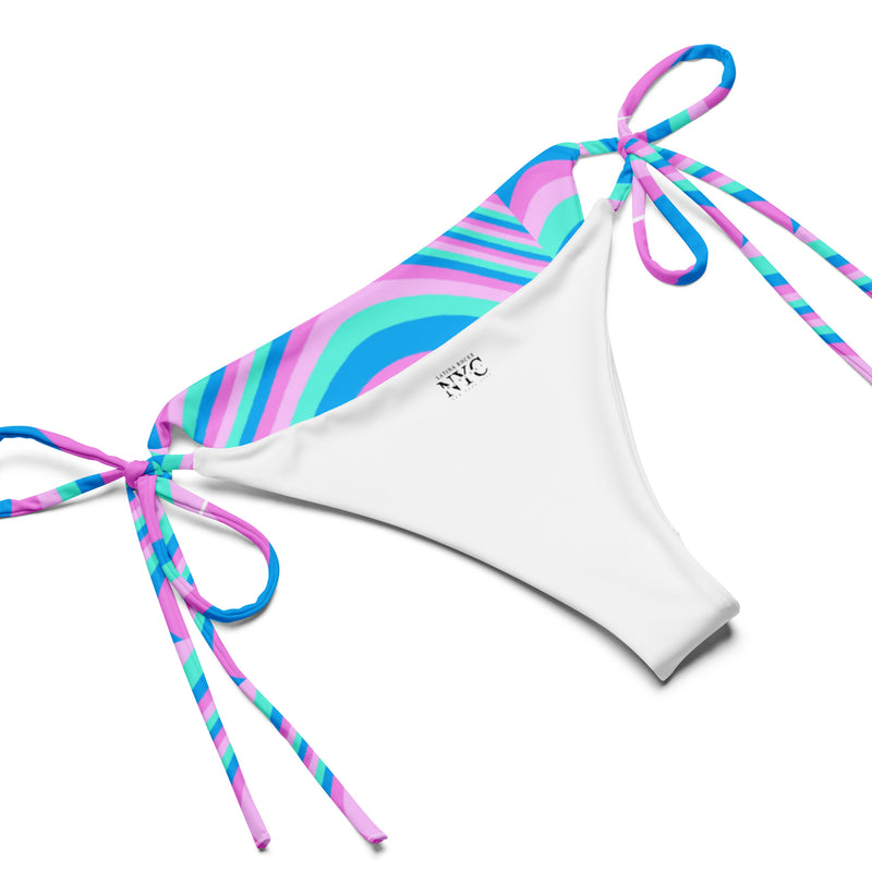 Latina Fashion- Latina Rocks Sky Blue Psychedelic String-Bikini