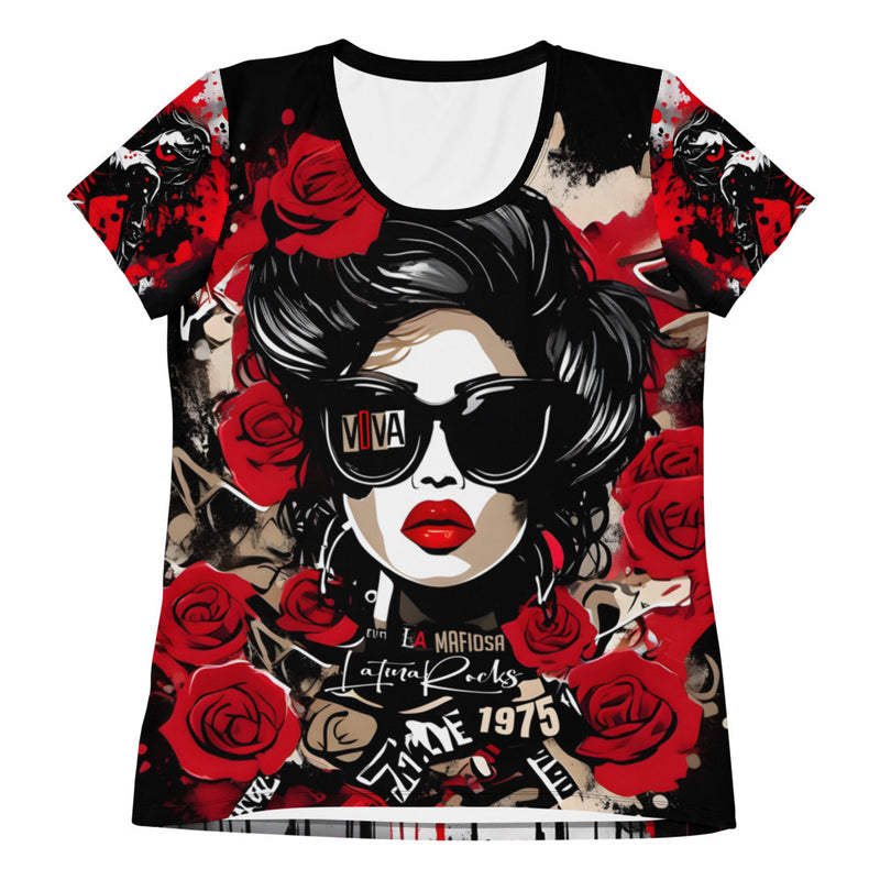 Latina Fashion- Latina Rocks Viva La Mafiosa Women's Short Sleeve Shirt