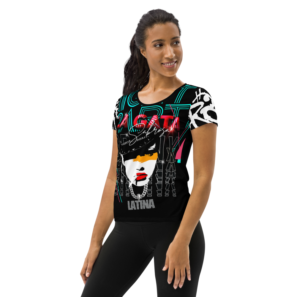 Latina Rocks-La Gata Sabrosa Short Sleeve Shirt