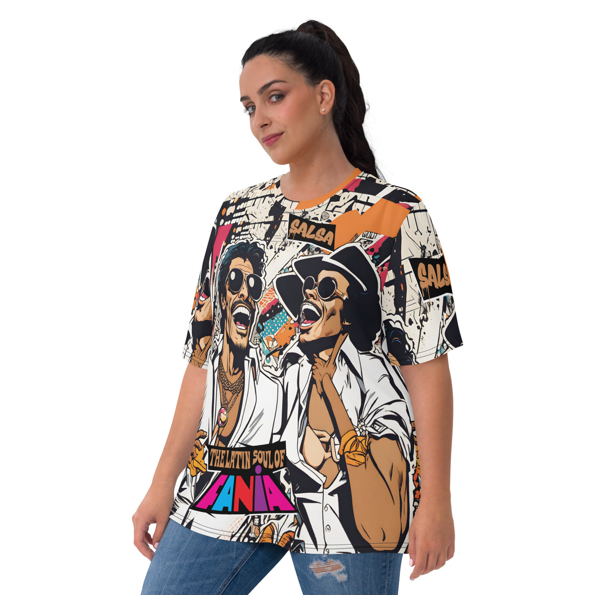 Latina Fashion- Latina Rocks Fania All-Stars Salsa Women's Shirt Sleeve