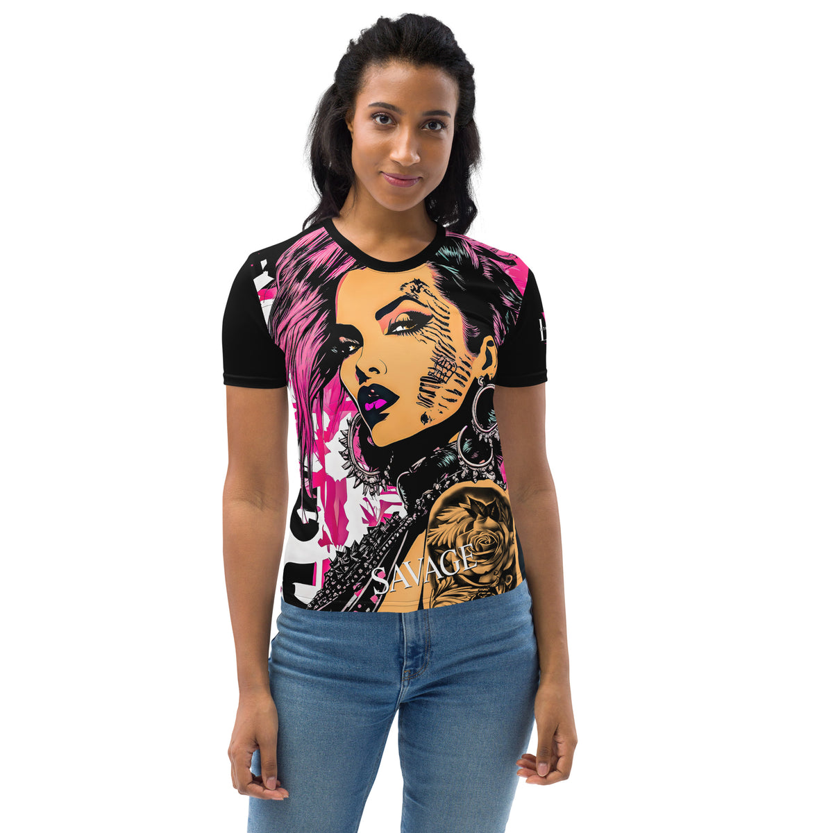 Latina Fashion- Latina Rocks Savage Women's Short Sleeve Shirt