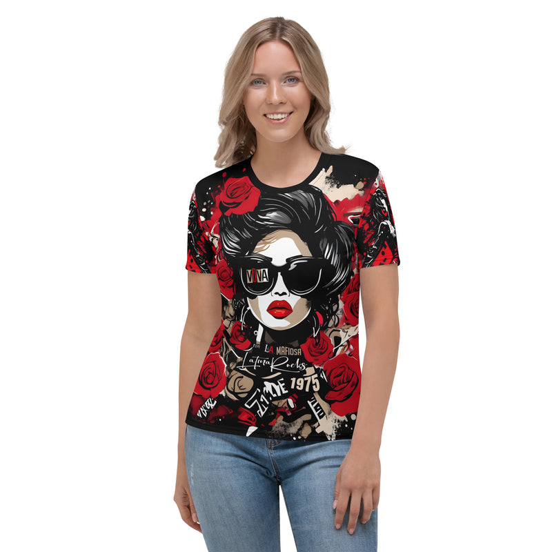 Latina Fashion- Latina Rocks Viva La Mafiosa Women's Short Sleeve Shirt