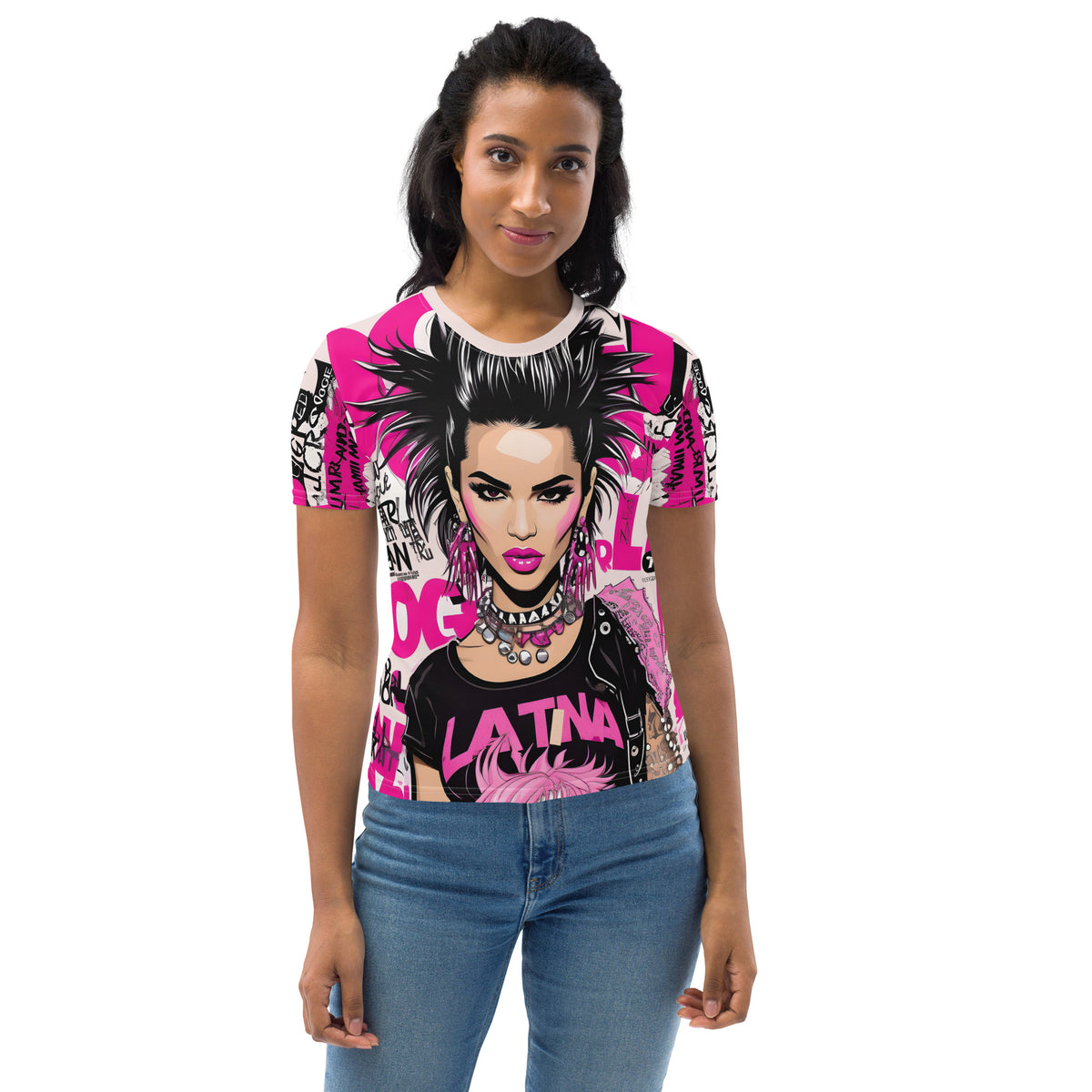 Latina Fashion- Latina Rocker Women's Short Sleeve Shirt