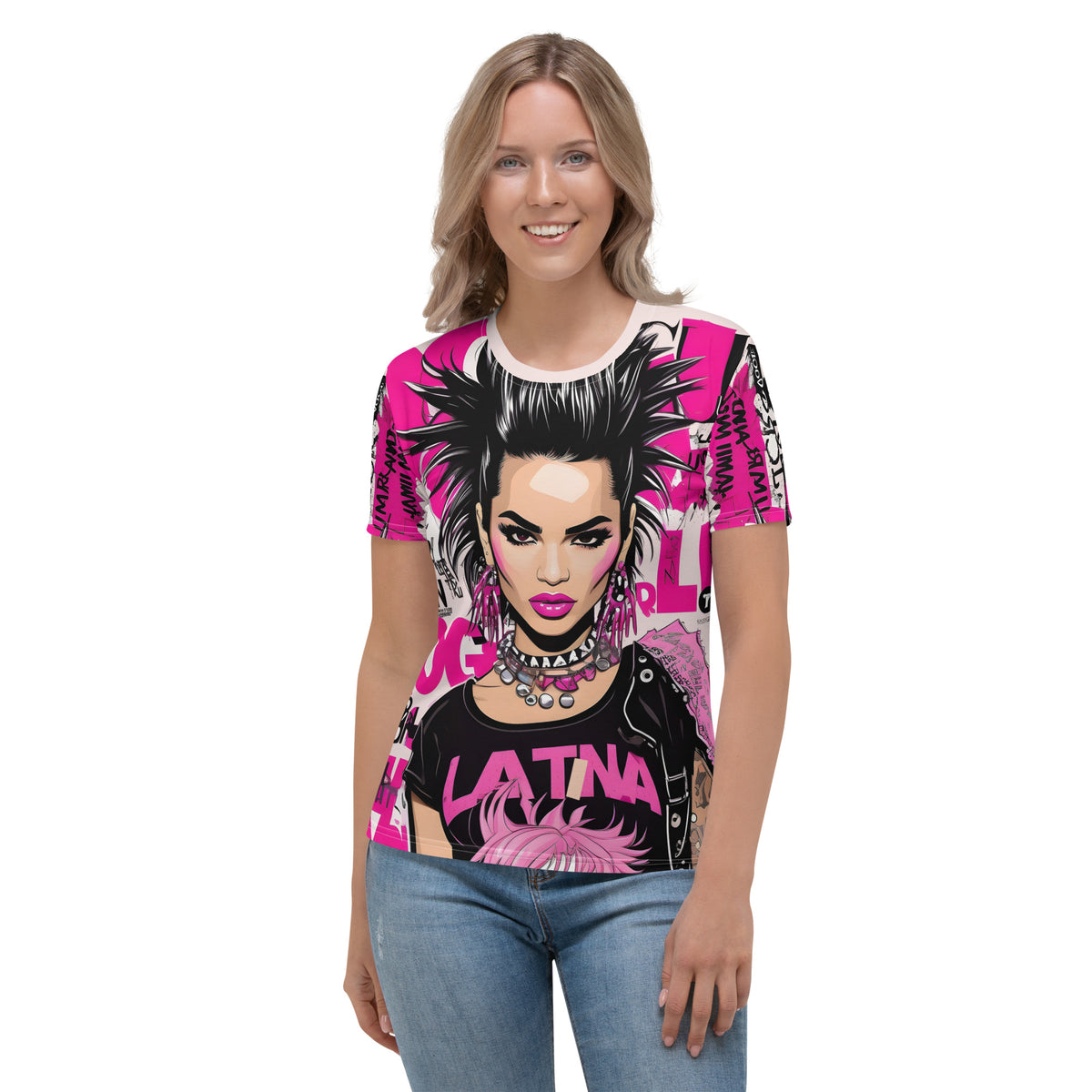 Latina Fashion- Latina Rocker Women's Short Sleeve Shirt