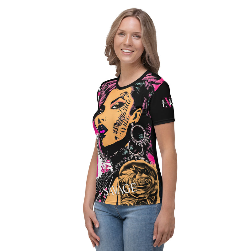 Latina Fashion- Latina Rocks Savage Women's Short Sleeve Shirt