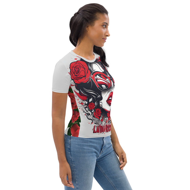 Latina Fashion- Latina Rocks Rosa Linda Women's Short Sleeve Shirt