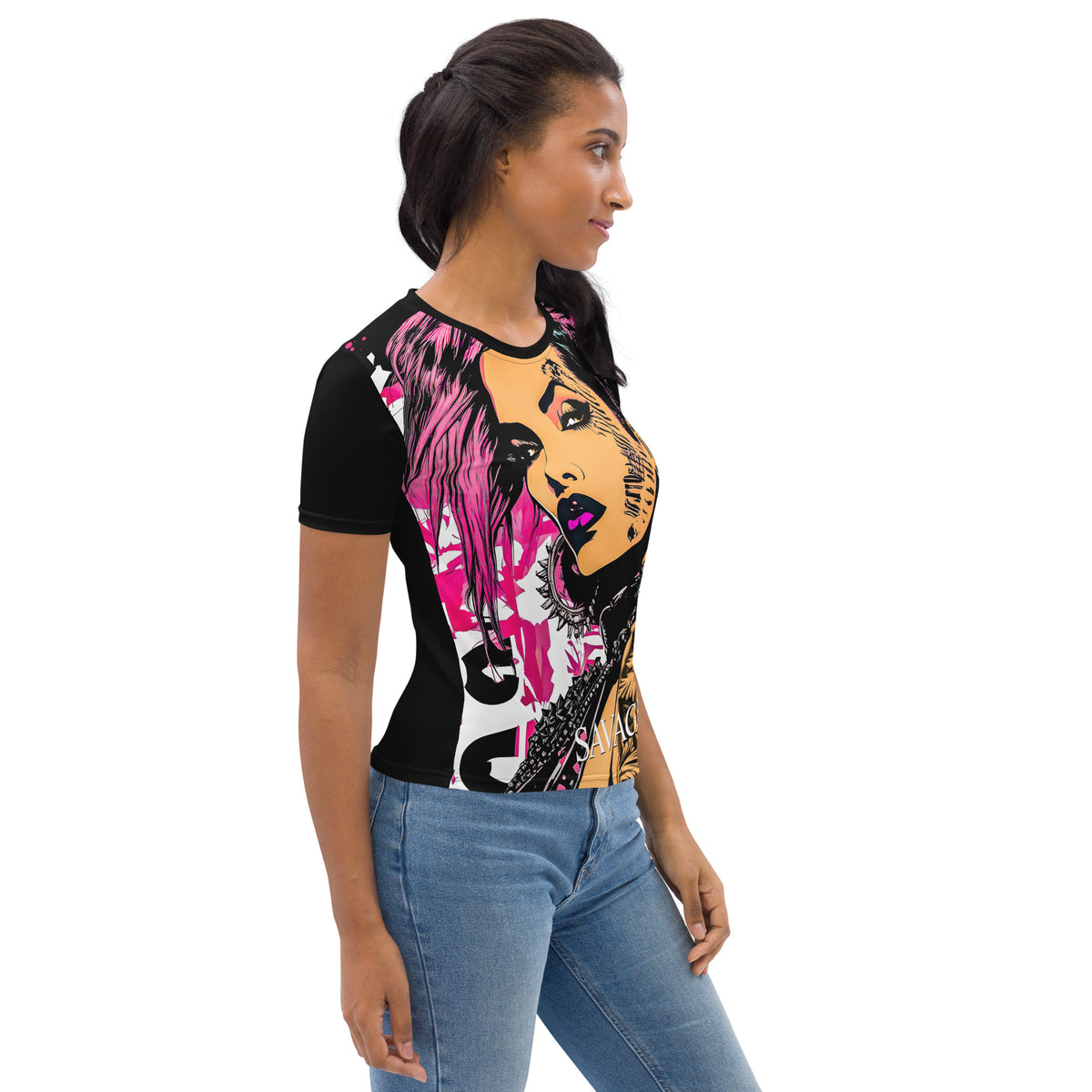 Latina Fashion- Latina Rocks Savage Women's Short Sleeve Shirt