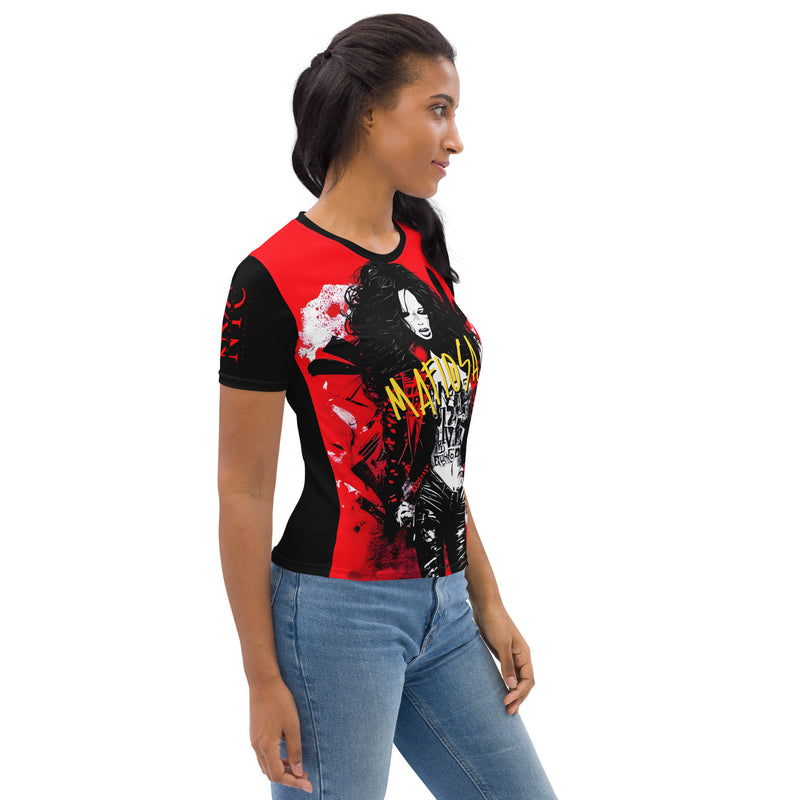 Latina Fashion- Latina Rocks Mafiosa Savage Women's Short Sleeve Shirt