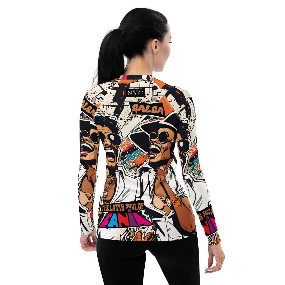 Latina Fashion- Latina Rocks Fania All-Stars Salsa Women's Long Sleeve Shirt