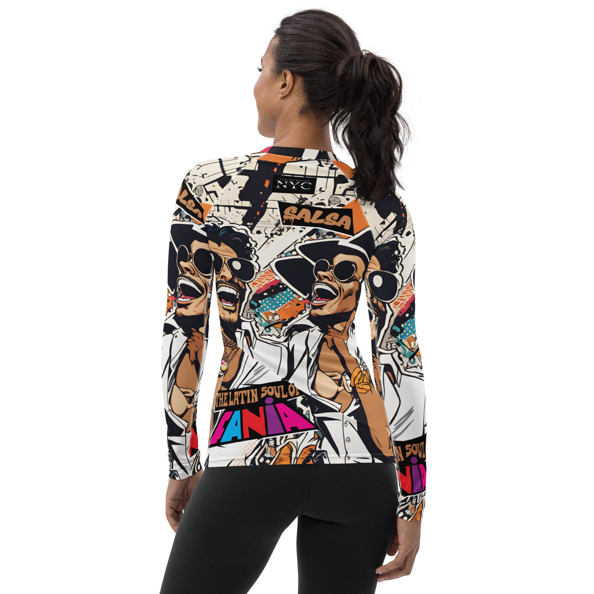 Latina Fashion- Latina Rocks Fania All-Stars Salsa Women's Long Sleeve Shirt