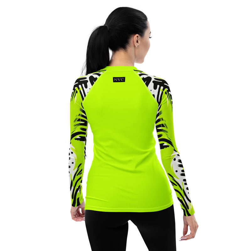 Latina Fashion- Latina Rocks Wild in Green Long Sleeve Women's Shirt