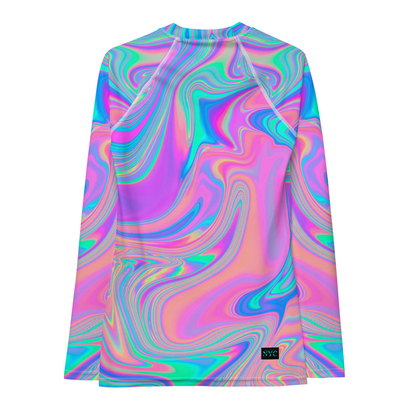 Latina Fashion- Latina Rocks Holographic Long Sleeve Shirt