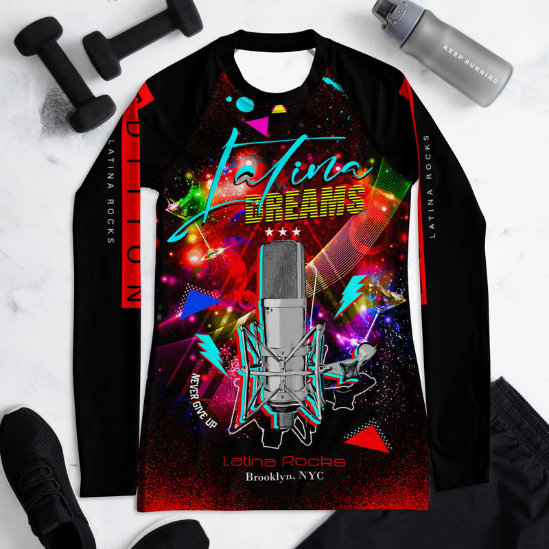 Latina Fashion- Latina Rocks Dreams Long Sleeve Women's Shirt