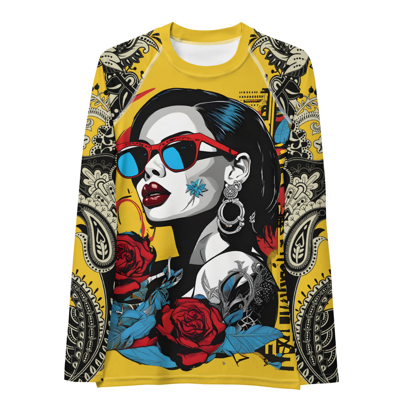 Latina Fashion- Latina Rocks Lipstick and Shades Women's Long Sleeve Shirt