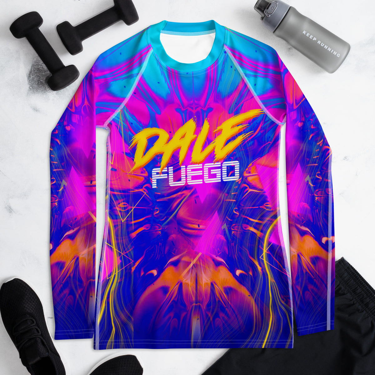 Latina Fashion- Latina Rocks Dale Fuego Women's Long Sleeve Shirt