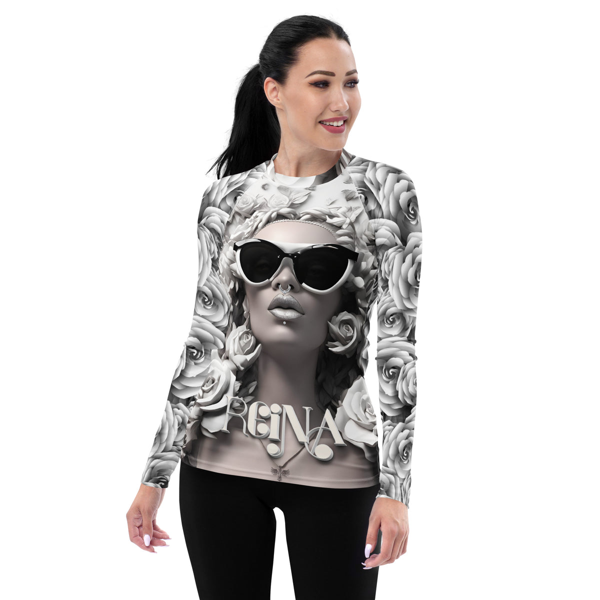 Latina Fashion- Latina Rocks Reina Women's Long Sleeve Shirt