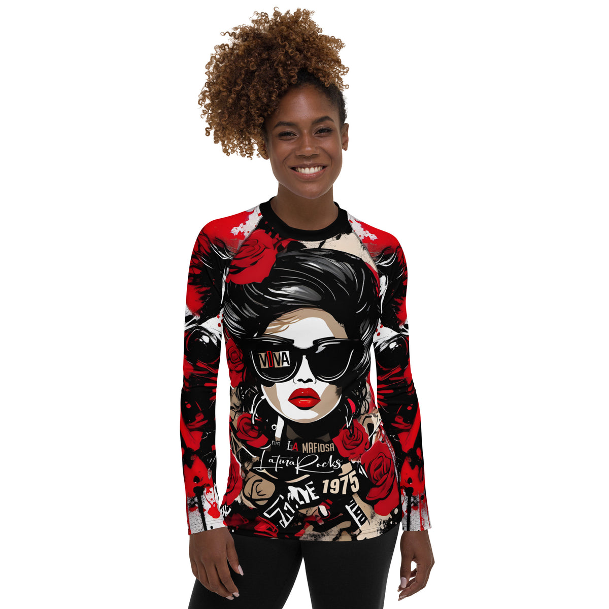 Latina Fashion- Latina Rocks Viva La Mafiosa Women's Long Sleeve Shirt