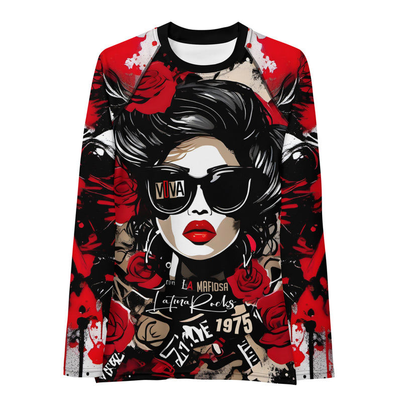 Latina Fashion- Latina Rocks Viva La Mafiosa Women's Long Sleeve Shirt