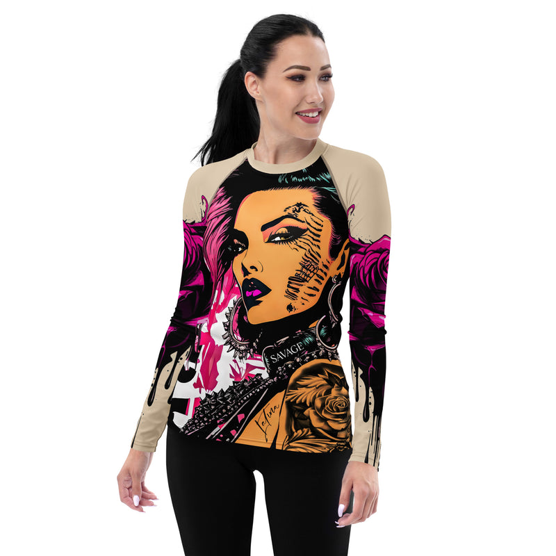 Latina Fashion- Latina Rocks Bad Girl Women's Long Sleeve Shirt