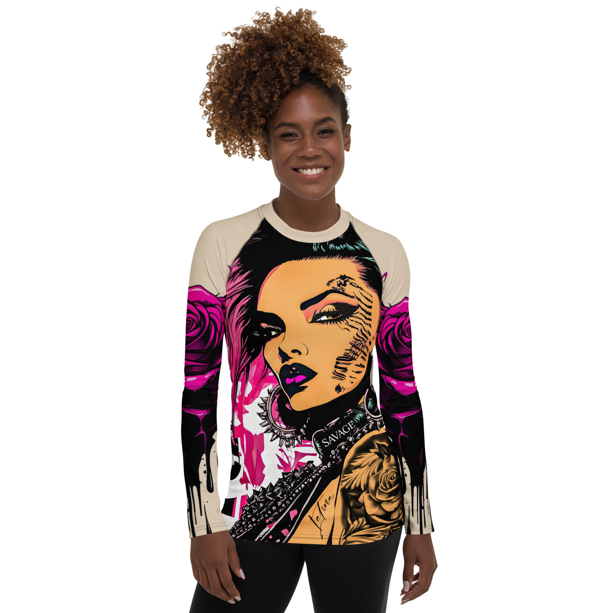 Latina Fashion- Latina Rocks Bad Girl Women's Long Sleeve Shirt