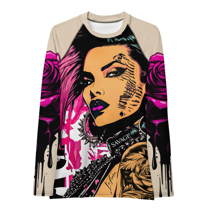 Latina Fashion- Latina Rocks Bad Girl Women's Long Sleeve Shirt