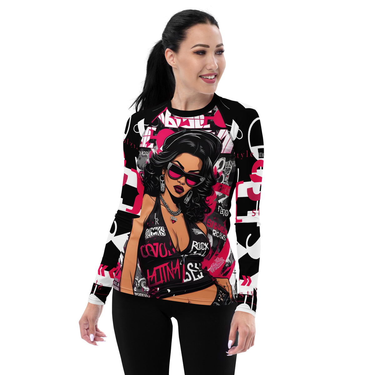 Latina Fashion- Latina Rocks L Diva Women's Long Sleeve Shirt