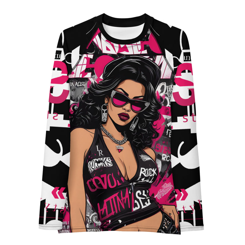 Latina Fashion- Latina Rocks L Diva Women's Long Sleeve Shirt