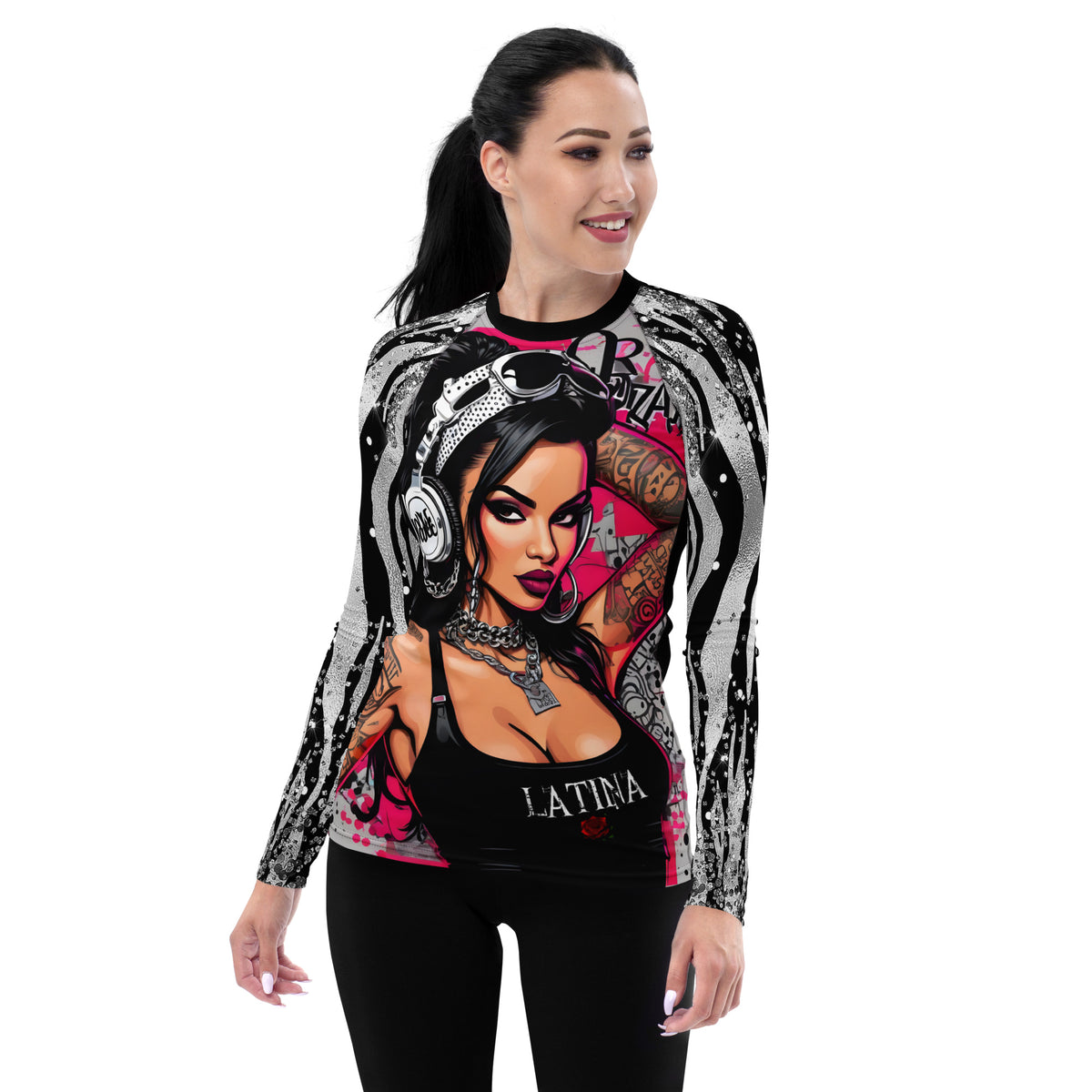 Latina Fashion- Latina Rocks Urban Vibes Women's Long Sleeve Shirt