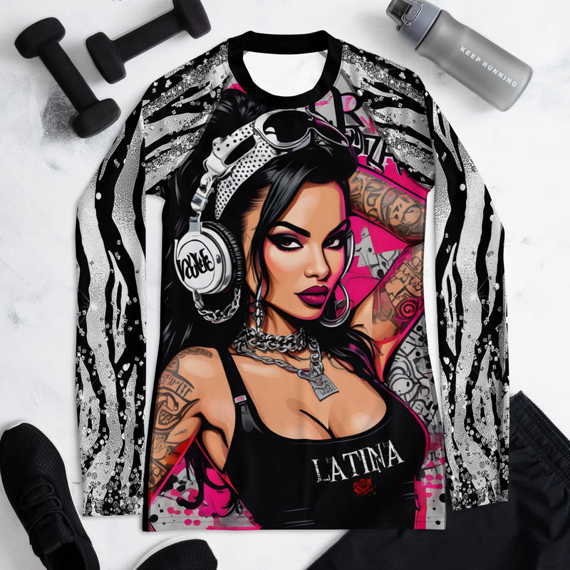 Latina Fashion- Latina Rocks Urban Vibes Women's Long Sleeve Shirt