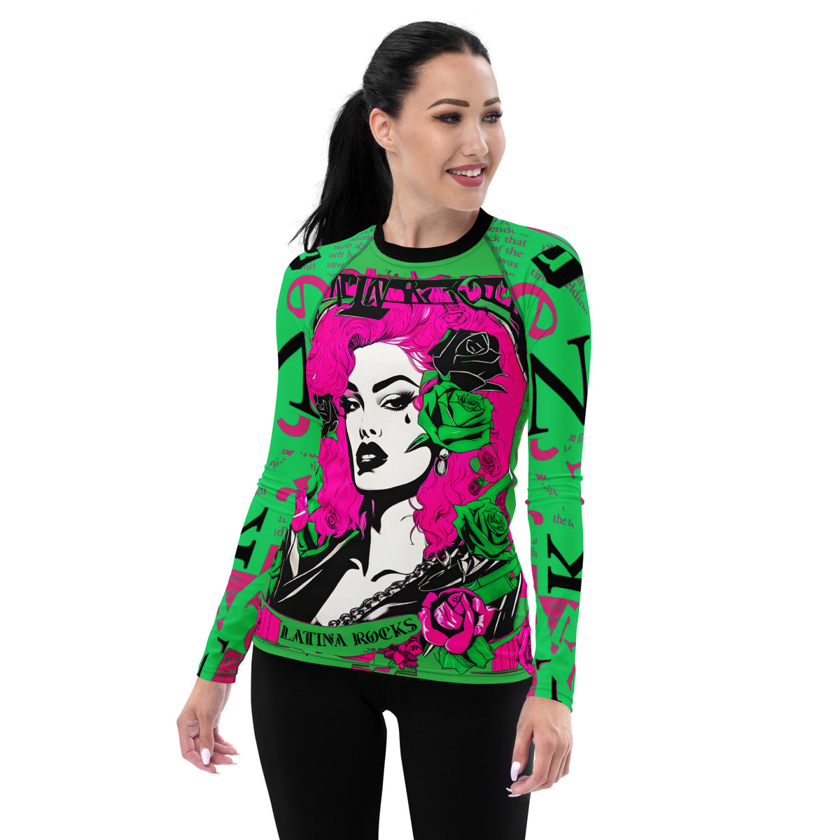 Latina Fashion- Latina Rocks Diosa Urbana Long Sleeve Women's Shirt