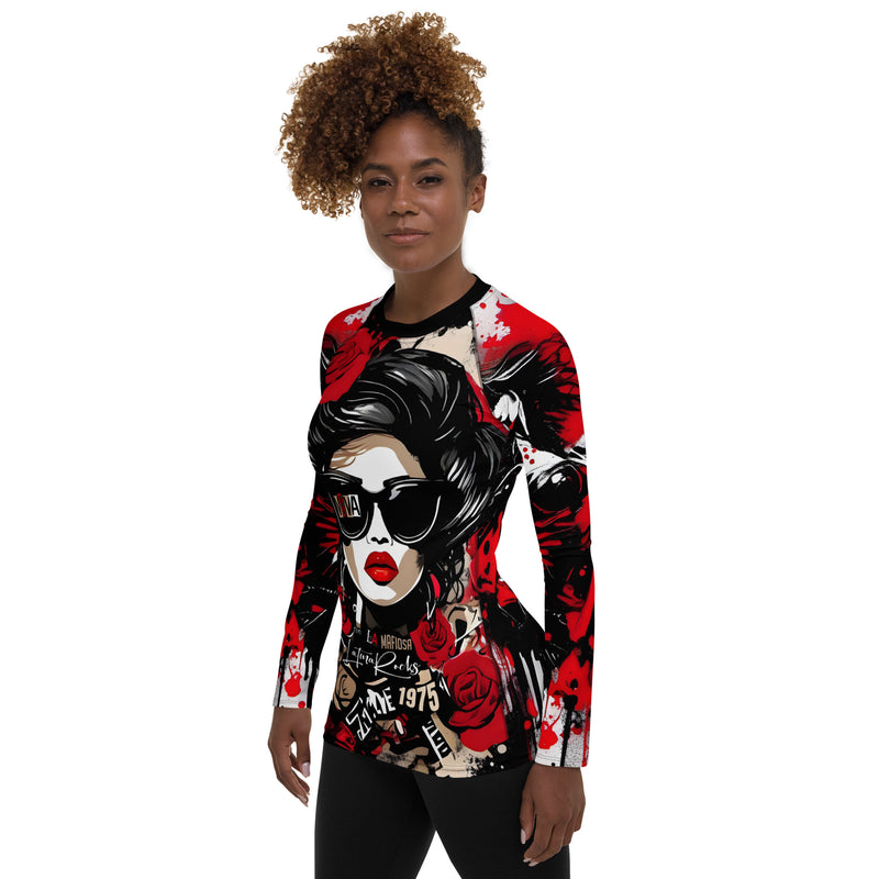 Latina Fashion- Latina Rocks Viva La Mafiosa Women's Long Sleeve Shirt