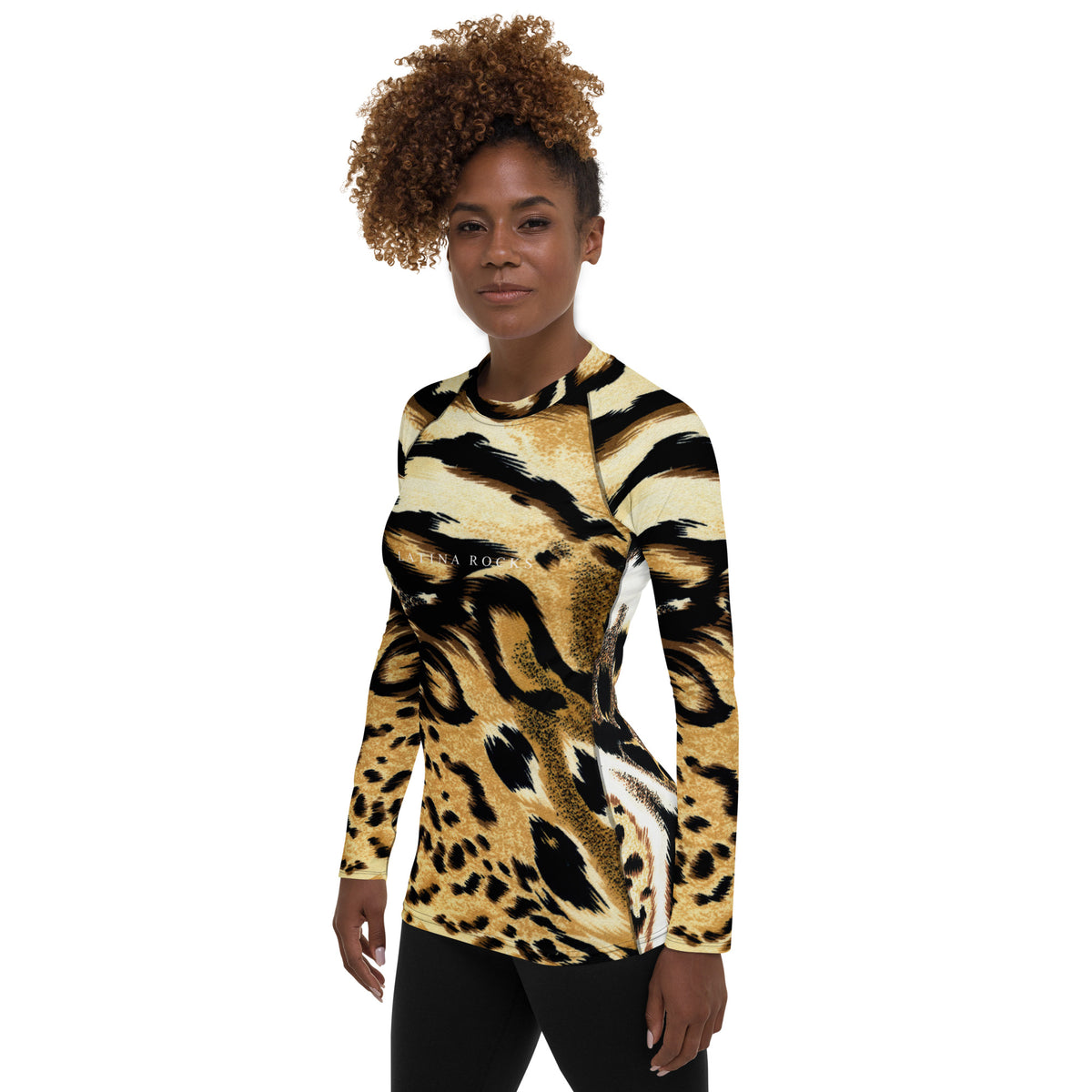 Latina Rocks Fashion Animal Print Women's Long Sleeve