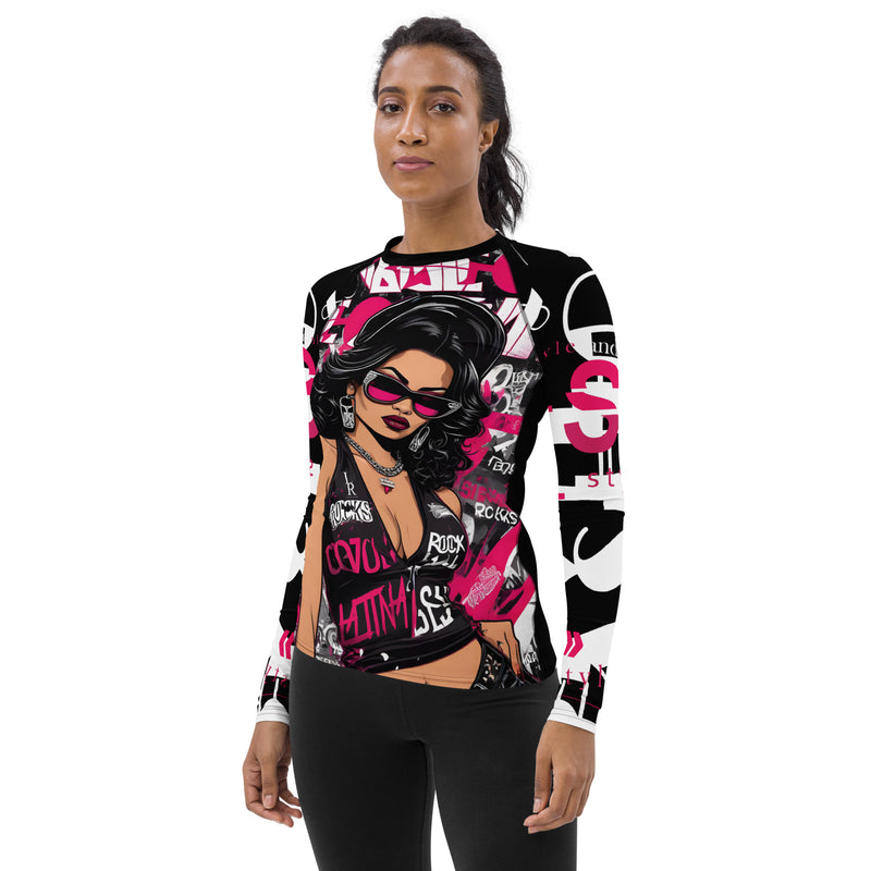 Latina Fashion- Latina Rocks L Diva Women's Long Sleeve Shirt