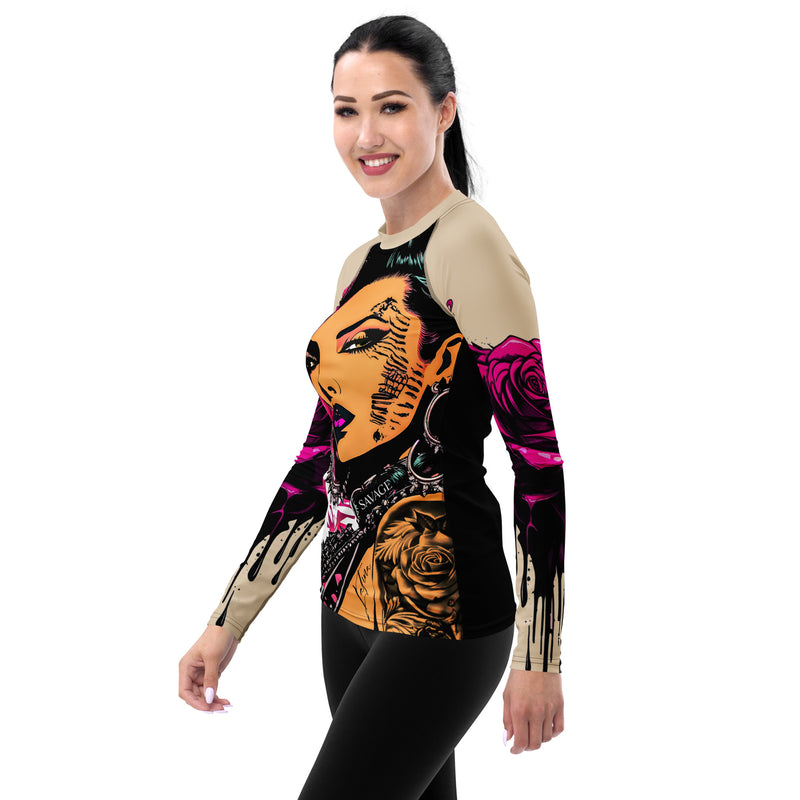 Latina Fashion- Latina Rocks Bad Girl Women's Long Sleeve Shirt