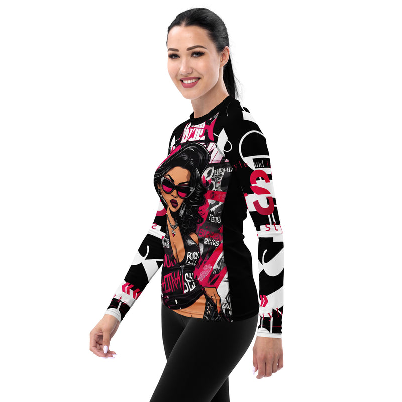 Latina Fashion- Latina Rocks L Diva Women's Long Sleeve Shirt