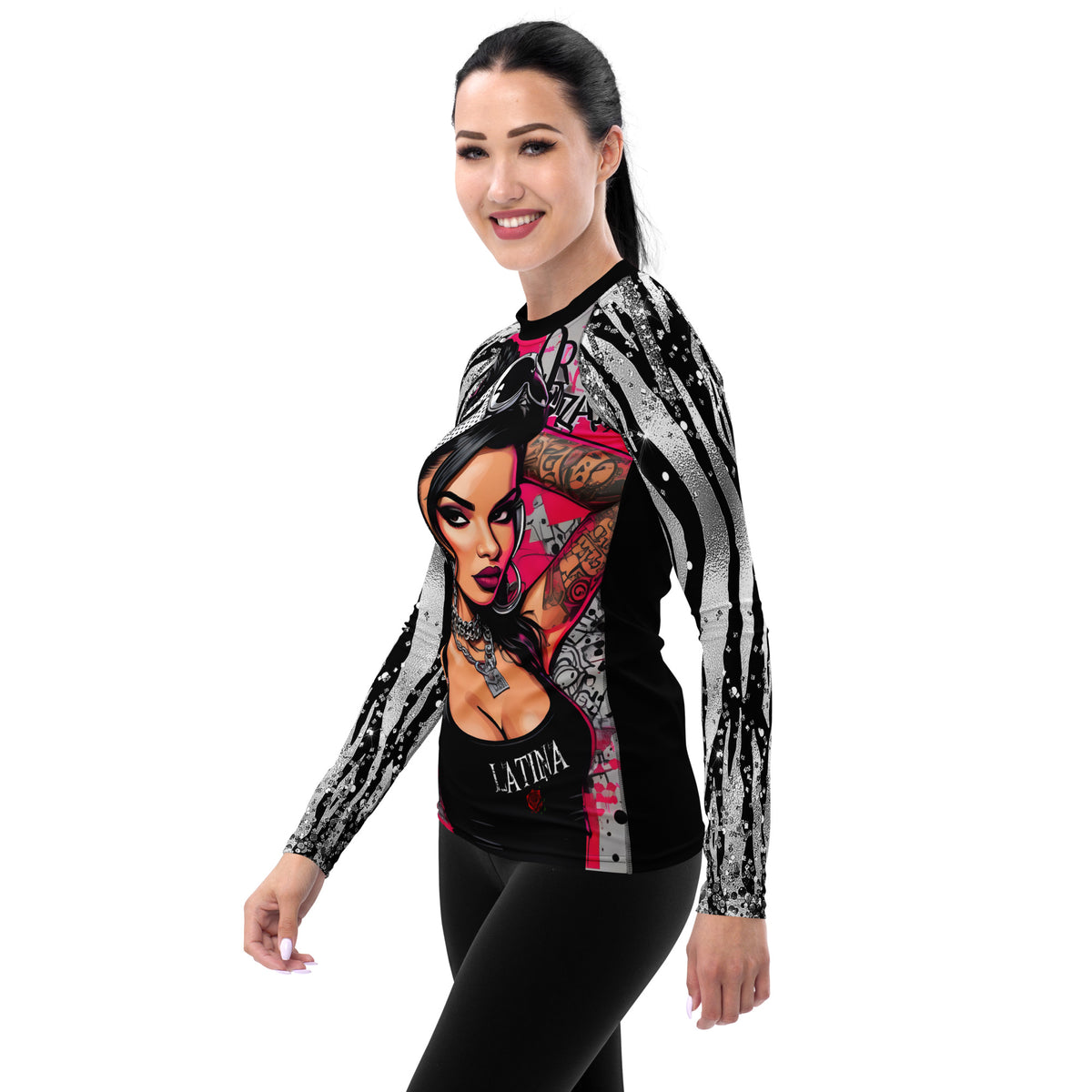 Latina Fashion- Latina Rocks Urban Vibes Women's Long Sleeve Shirt