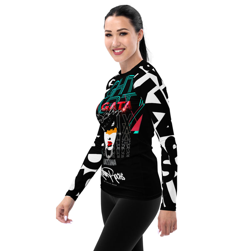 Latina Rocks-La Gata Sabrosa Long Sleeve Shirt