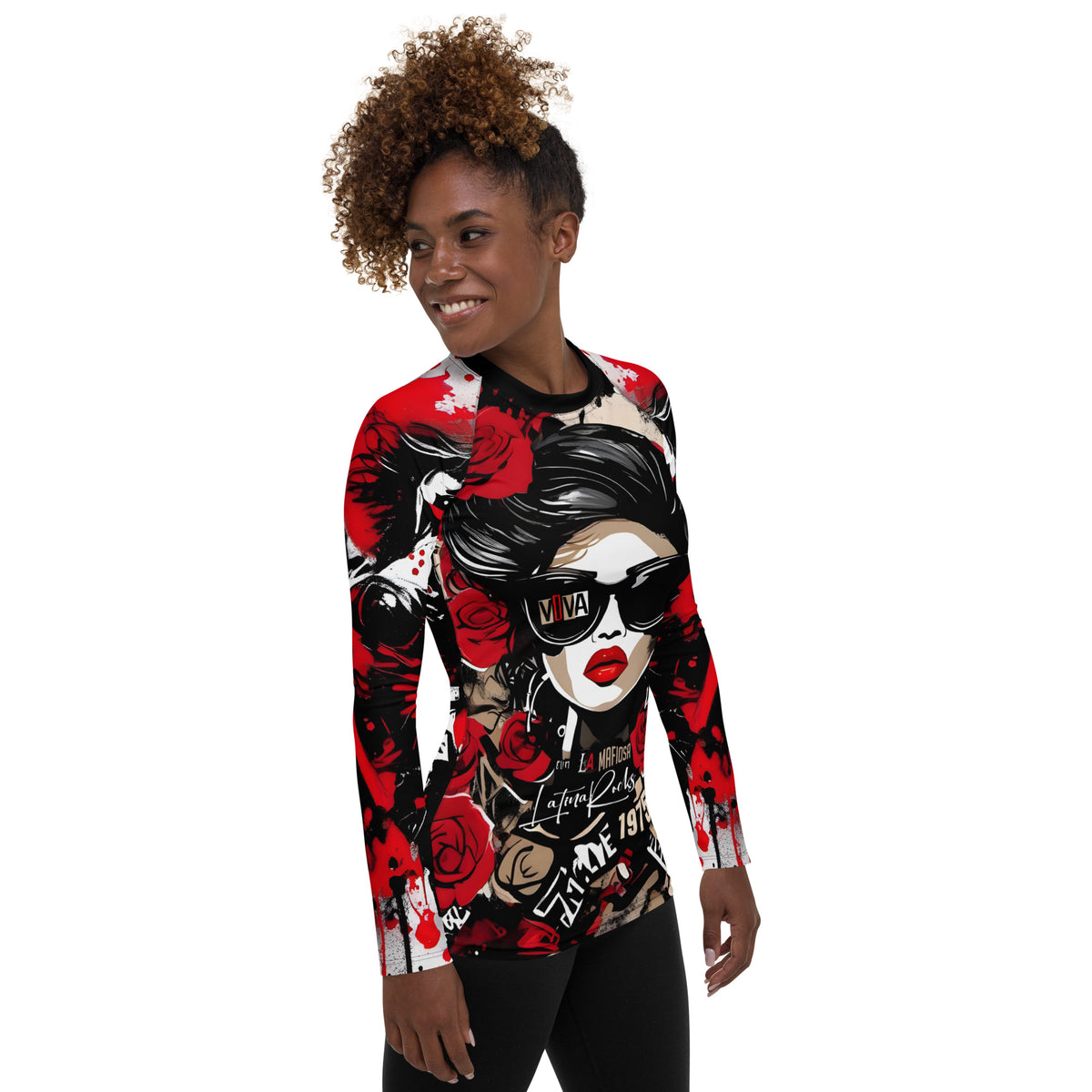 Latina Fashion- Latina Rocks Viva La Mafiosa Women's Long Sleeve Shirt