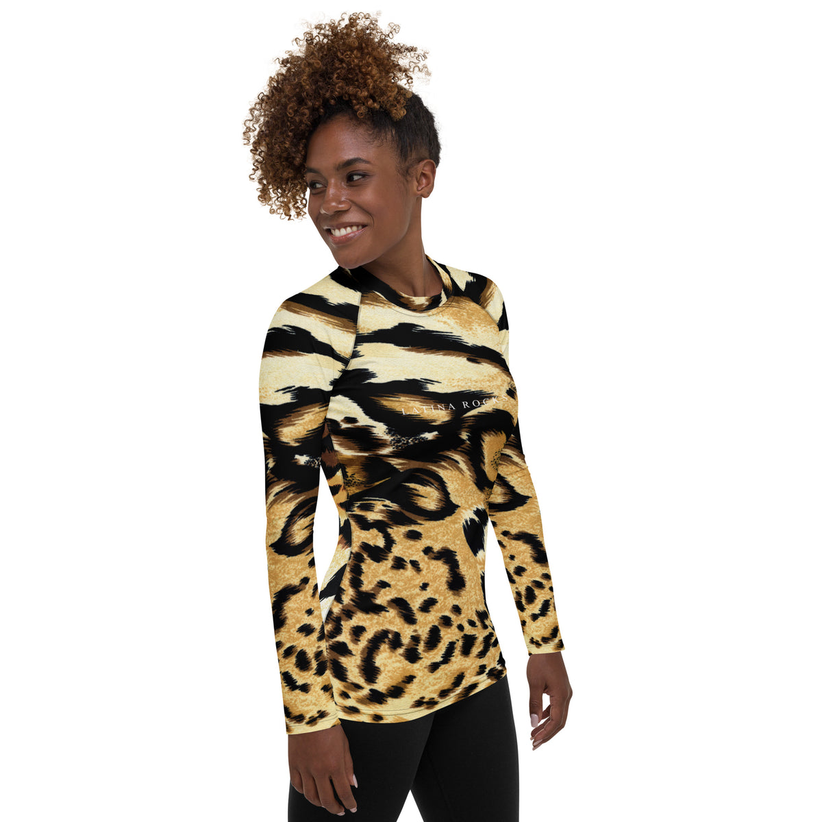 Latina Rocks Fashion Animal Print Women's Long Sleeve