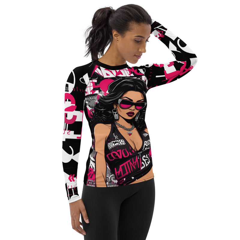 Latina Fashion- Latina Rocks L Diva Women's Long Sleeve Shirt