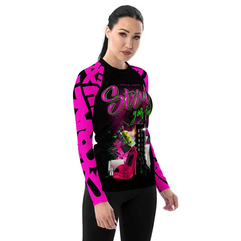 Latina Fashion- Latina Rocks Strut Your Funk Womens Long Sleeve Shirt